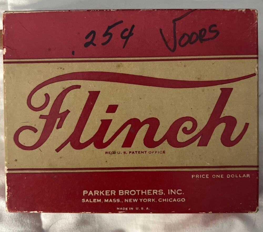 Vintage Parker Brothers Flinch Card Game COMPLETE SET, USA